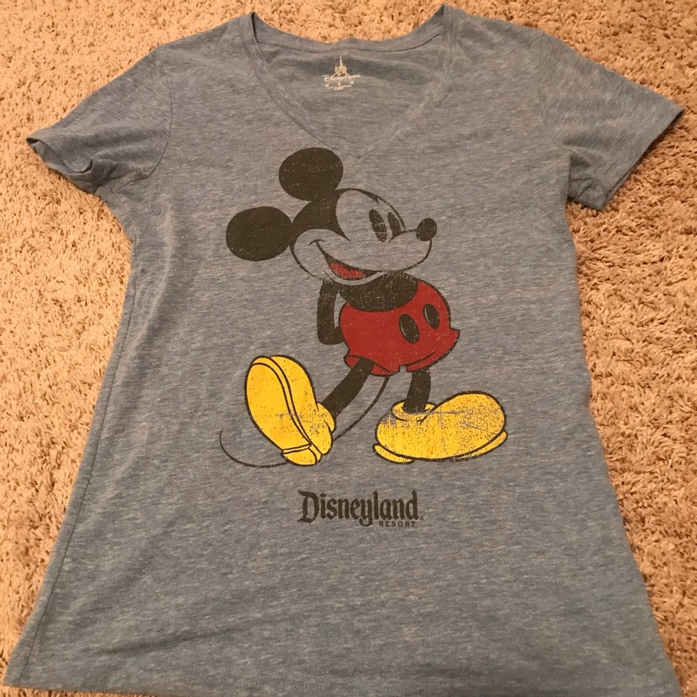 Blue Disneyland V-Neck